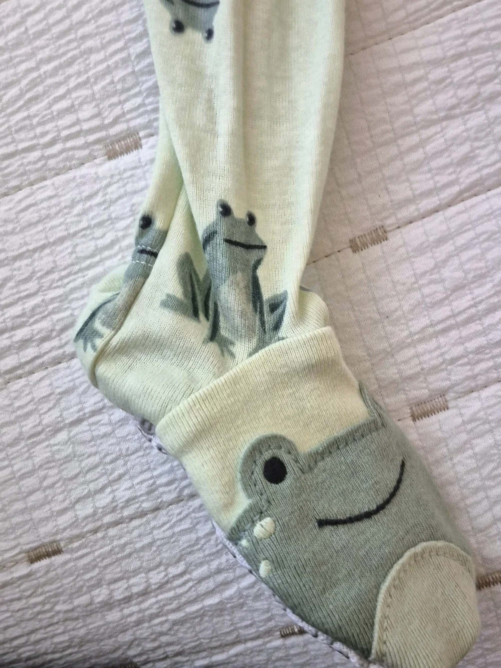 2 For 1 Baby Print Footed Pajamas